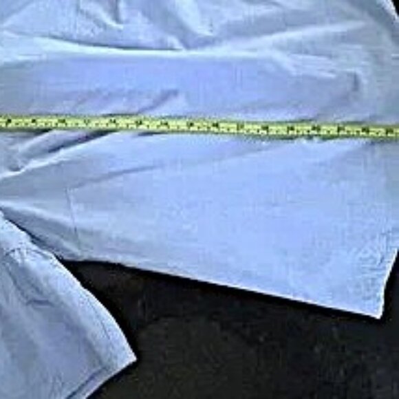 J CREW Womens Button Back Blouse Size 4 Light Blue Chambray Short Bell Sleeves - Picture 8 of 8